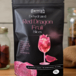 The Garnish Club Premium Dehydrated Red Dragon Fruit Cocktail Garnish Slices