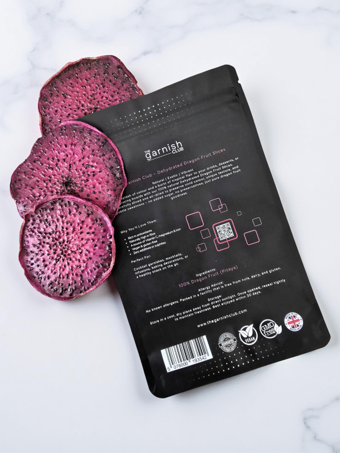 The Garnish Club Dehydrated Red Dragon Fruit Slices - Image 7